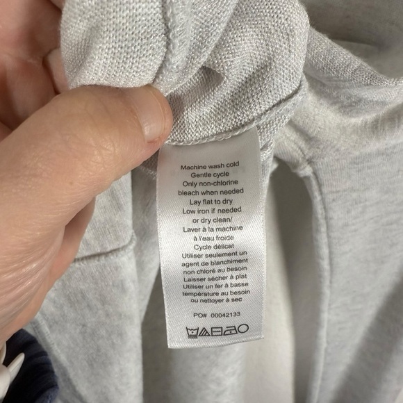 Rag & Bone Women’s Theo Marled Oversized Knit V-Neck Grey Size S - Picture 5 of 8